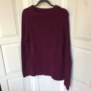 Lands' End Women's Purple/ Burgundy Sweater